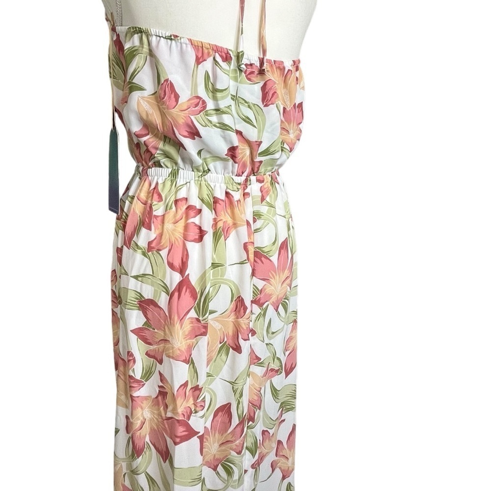 Show Me You MuMu NWT Heather Halter Maxi Dress in Lily Lady Pink and White XL - Picture 8 of 14
